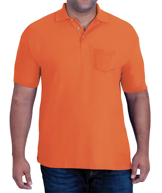 Blue Generation Scotchgard Treated Pique Pocket Polo - Embroidered