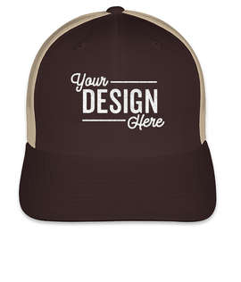 Yupoong Retro Trucker Hat - Color: Brown / Khaki