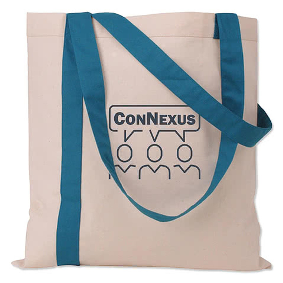 Full Color Promotional Medium Striped Tote Bag