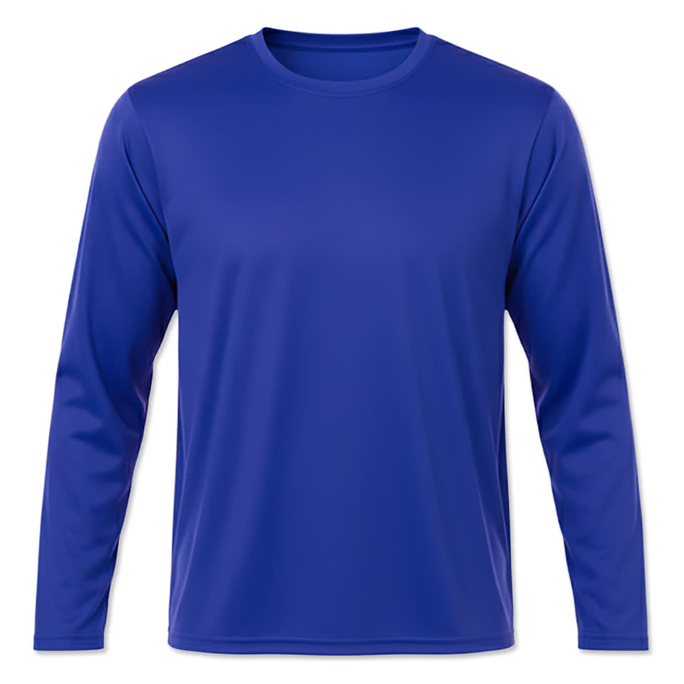 Blue Generation Value BLU-X-DRI Long Sleeve Performance Shirt