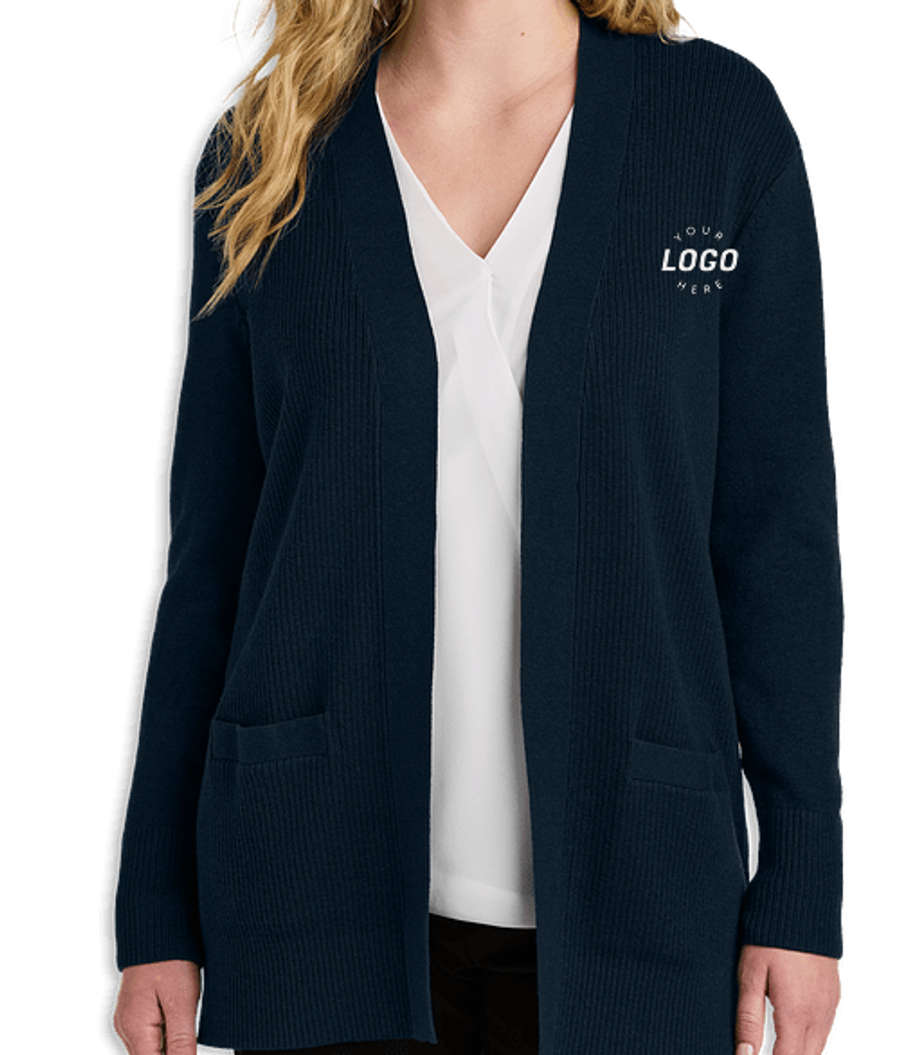 Port Authority Women’s Easy Care Open Cardigan in River Blue Navy