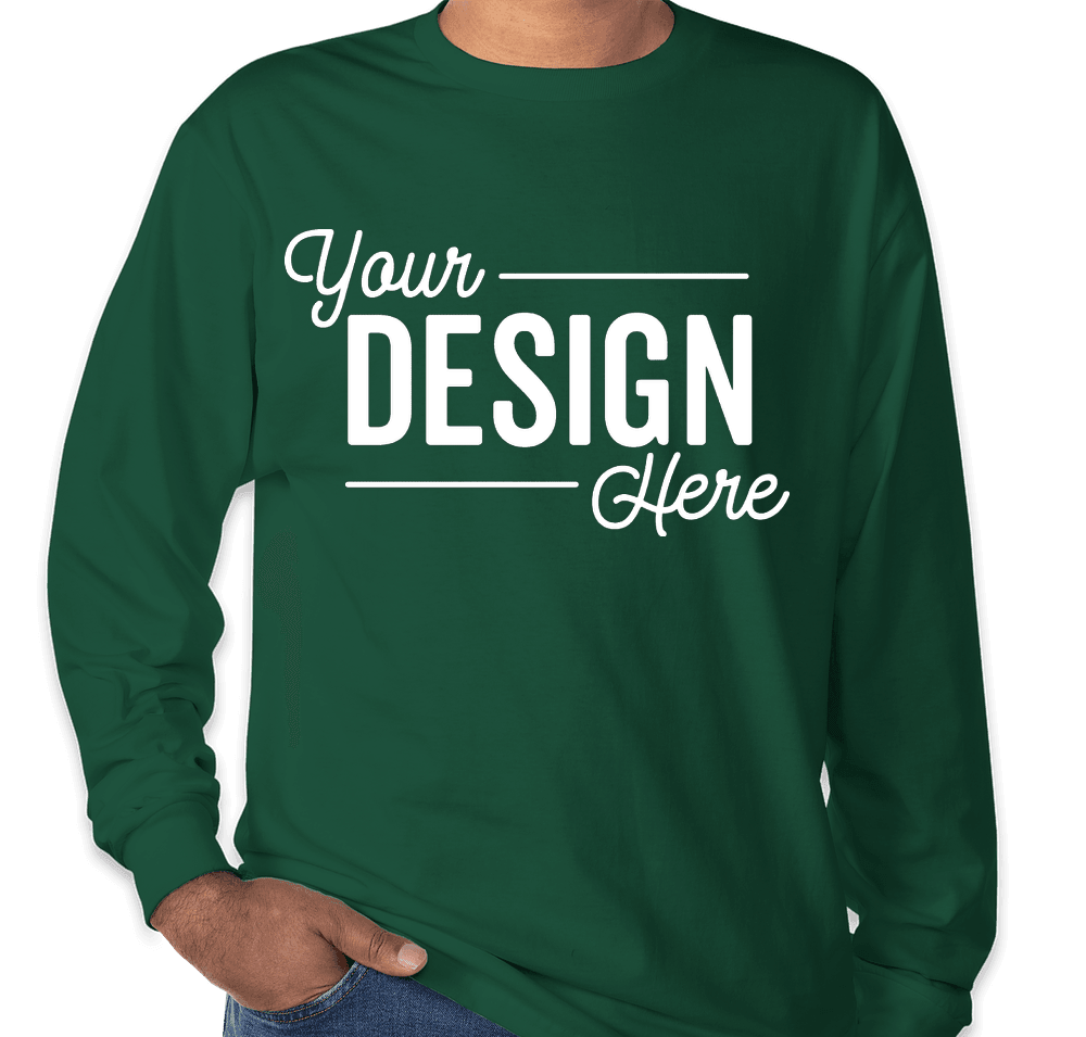 Hanes Authentic Long Sleeve T-shirt | Custom Apparel - CustomInk