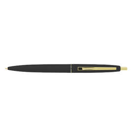 Clic Gold Trim Ballpoint Pen (black ink) - Color: Black