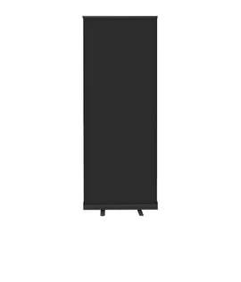 Full Color 31.5" x 83.5" Economy Retractable Banner Kit - Color: Black / Black
