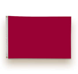 Full Color 2' x 3' Single Sided Nylon Flag - Color: Cardinal