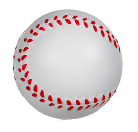 Baseball Stress Reliever - Color: White