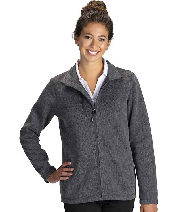 Edwards Women's Herringbone Full Zip Fleece Jacket