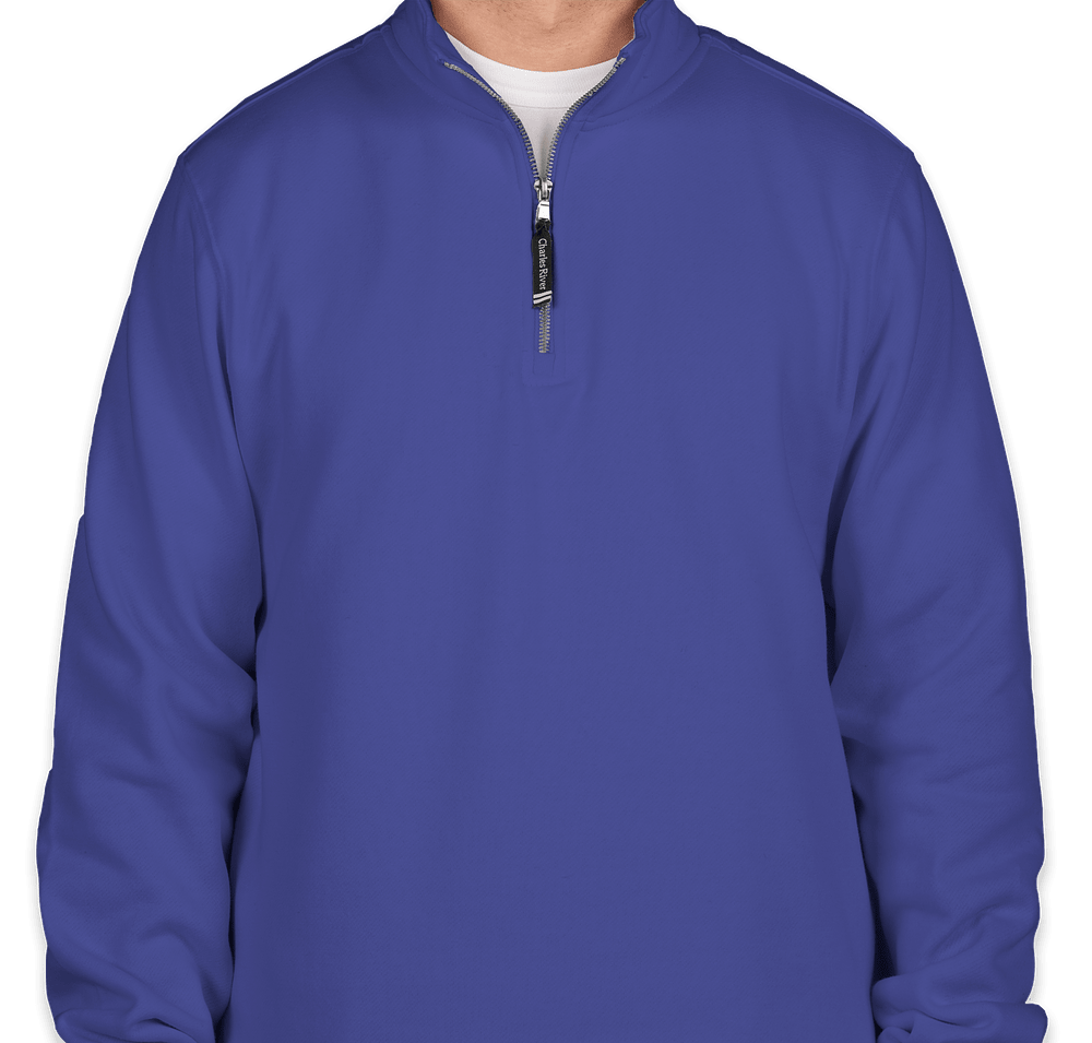 Charles River Crosswind Quarter Zip Sweatshirt - Printed-default