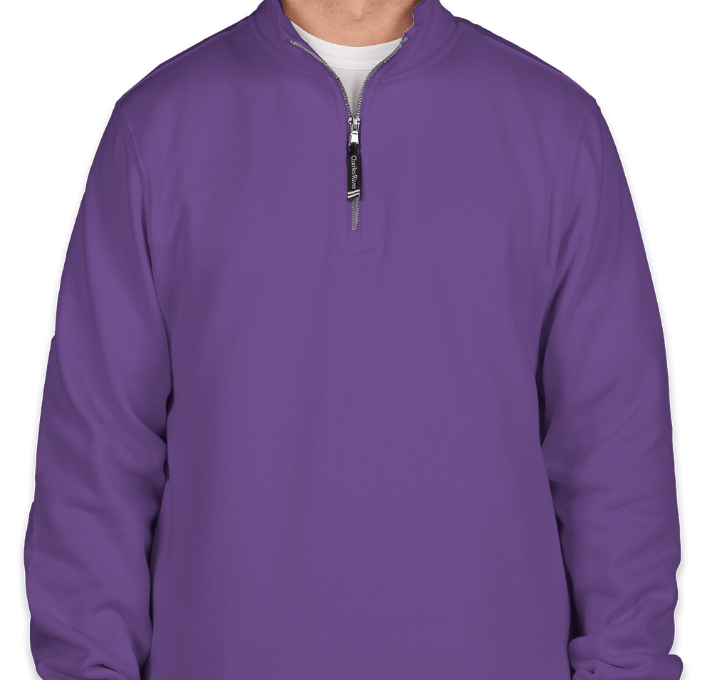 Charles River Crosswind Quarter Zip Sweatshirt - Printed-default