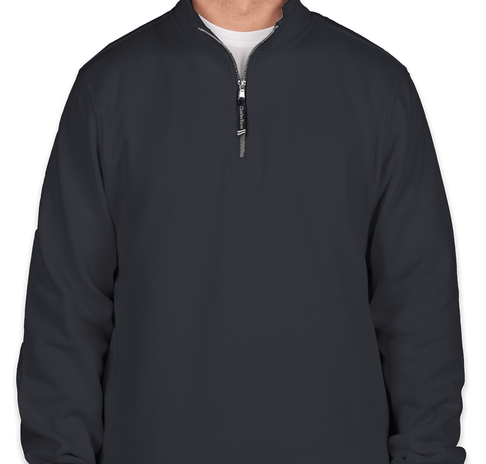 Charles River Crosswind Quarter Zip Sweatshirt - Printed-default