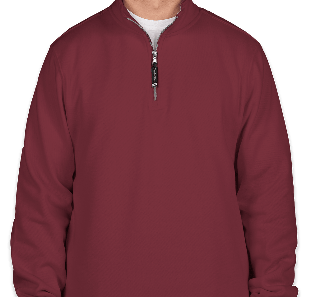 Charles River Crosswind Quarter Zip Sweatshirt - Printed-default