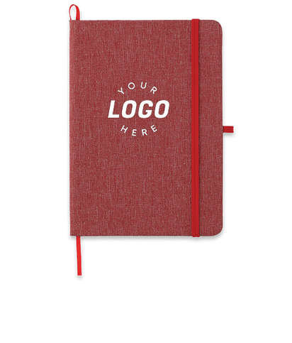 Recycled Cotton Bound Notebook - Red