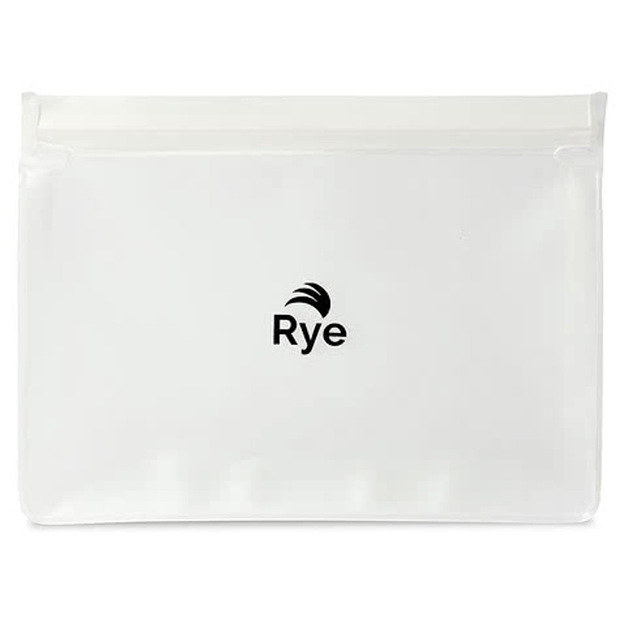 Reusable 6 Cup Stand-Up Food Storage Bag in Clear