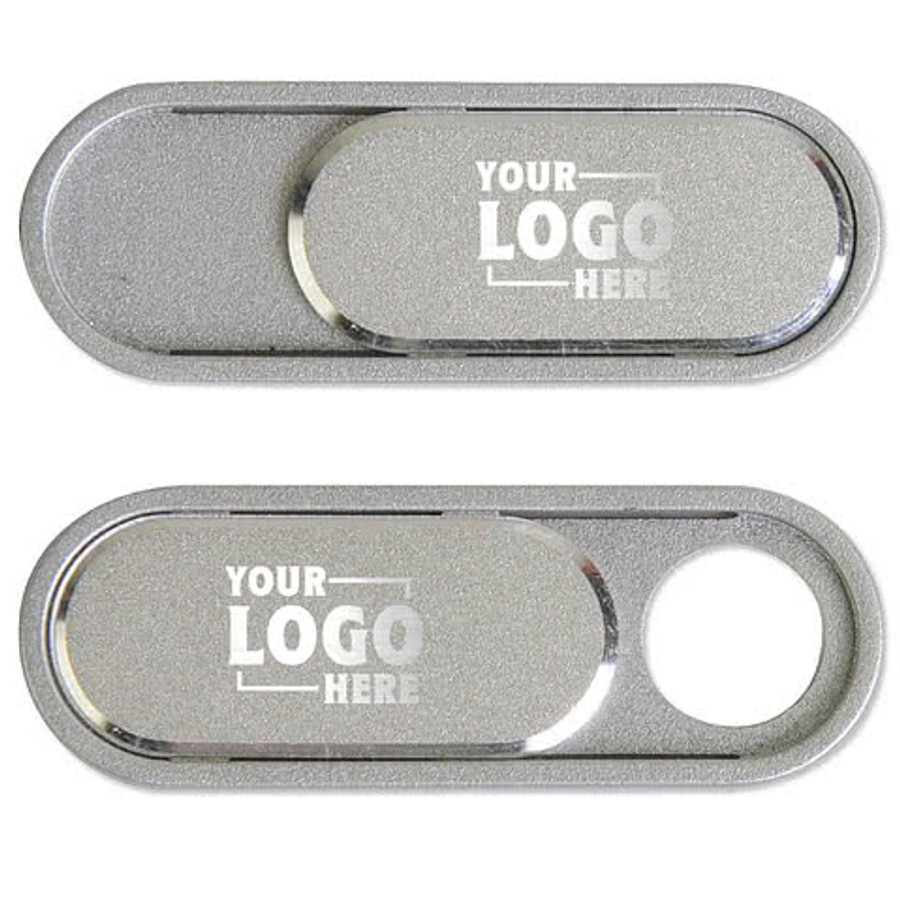 Laser Engraved iCamCover Metal Webcam Cover in Silver