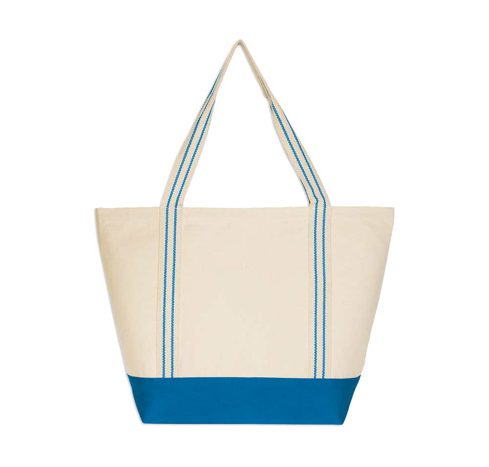 Full Color Large Cotton Travel Tote Bag-default