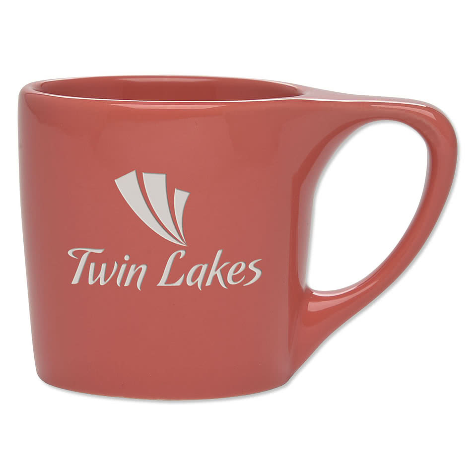 Laser Engraved 10 oz. Talia Glossy Ceramic Mug