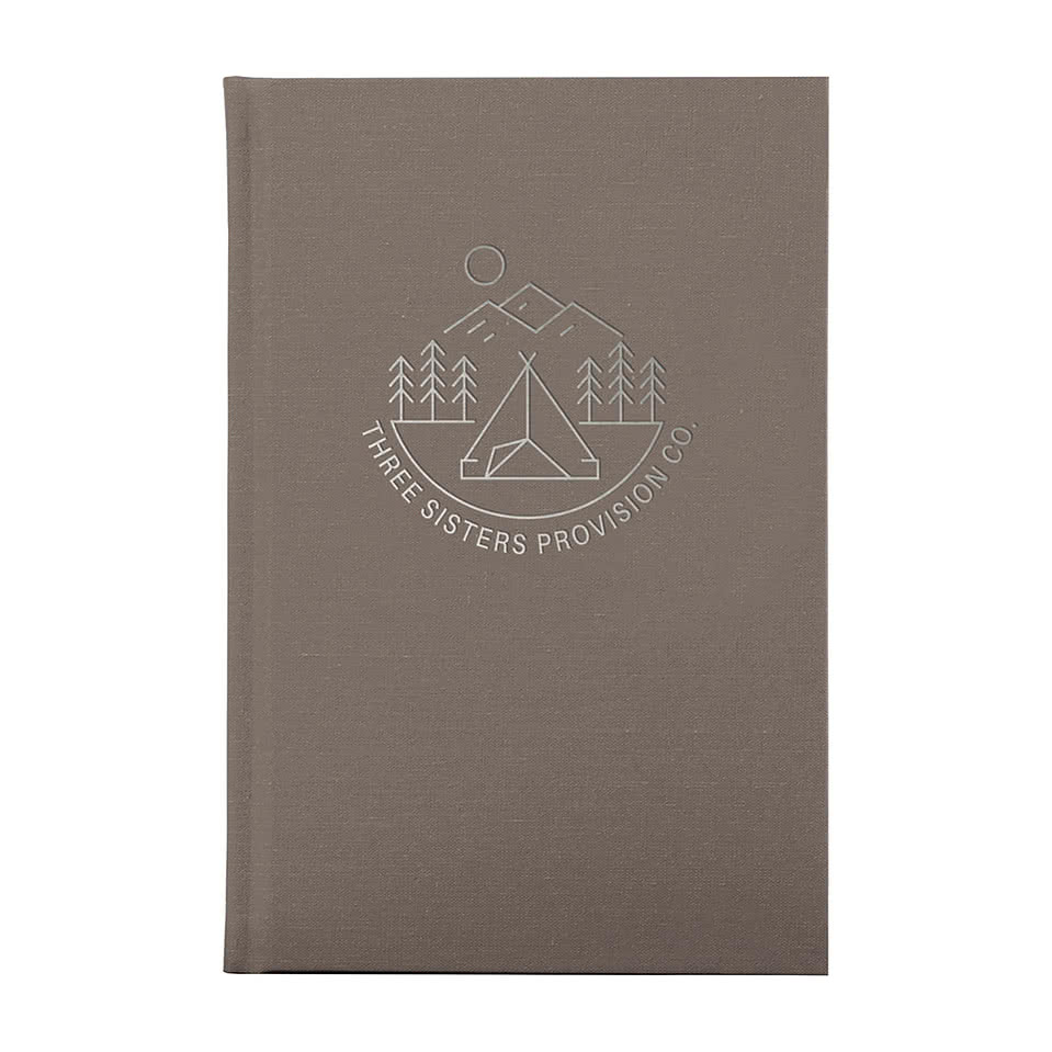 JournalBooks ® Debossed  Americana Linen Hard Cover Notebook