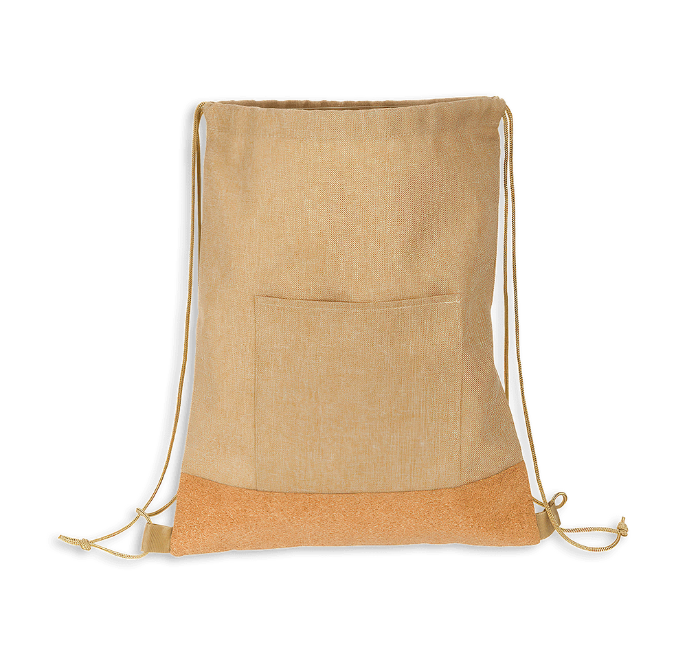 Full Color Carina Cork Recycled Drawstring Bag-default