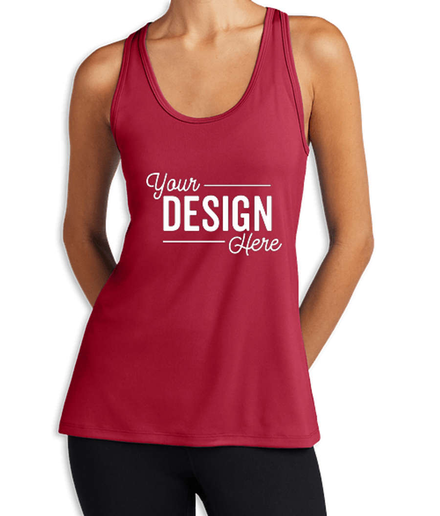 Port & Company Women's UPF 50 Performance Tank in Red