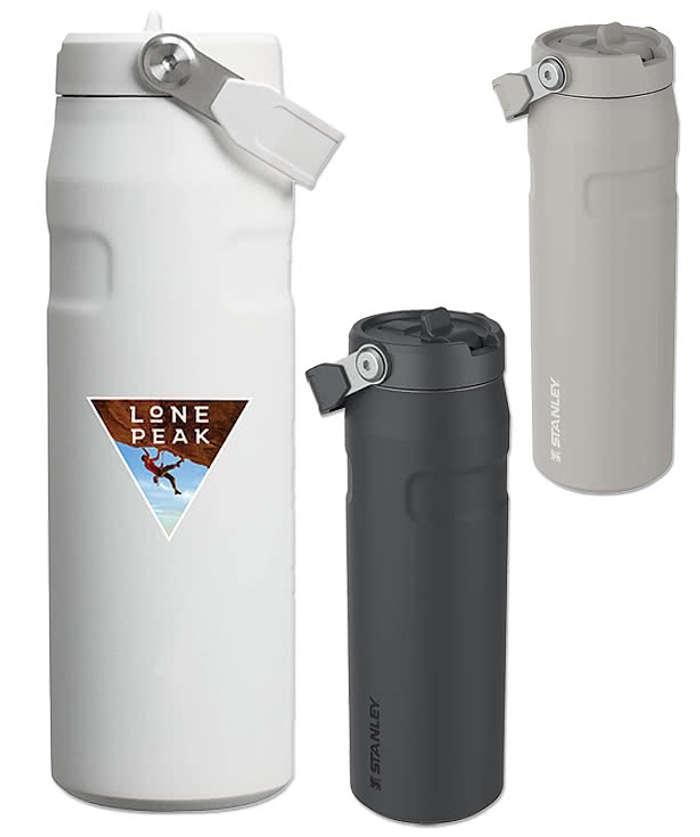 Custom Stanley 24 oz. IceFlow Aerolight Flip Straw Water Bottle - Design Water  Bottles Online at CustomInk.com