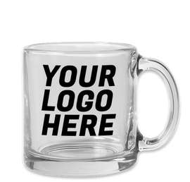 13 oz. Clear Glass Coffee Mug