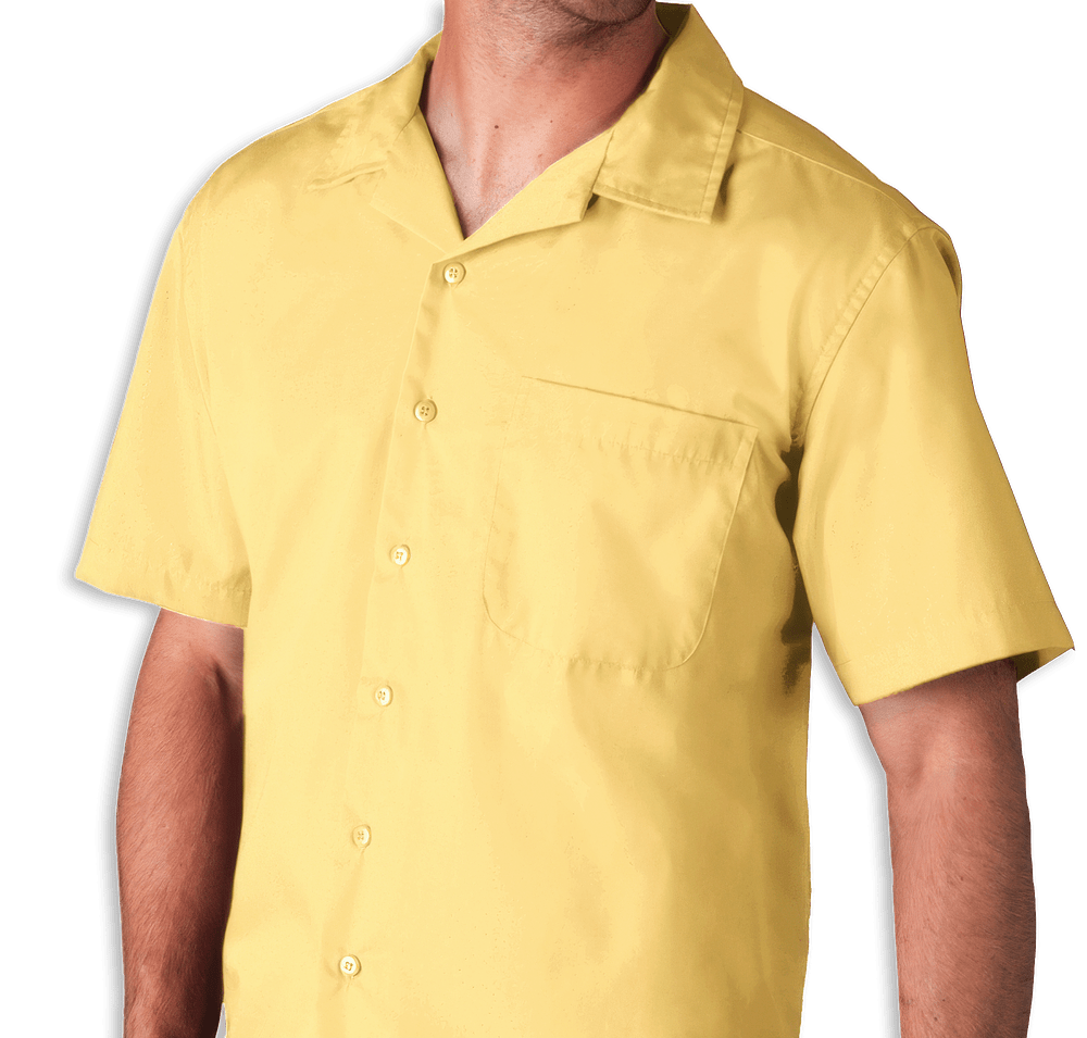 Blue Generation Poplin Short Sleeve Camp Shirt - Printed-default