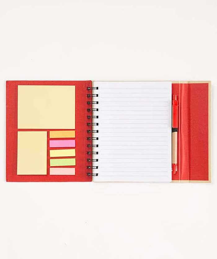 Organized Lock-it Spiral Notebook with Pen