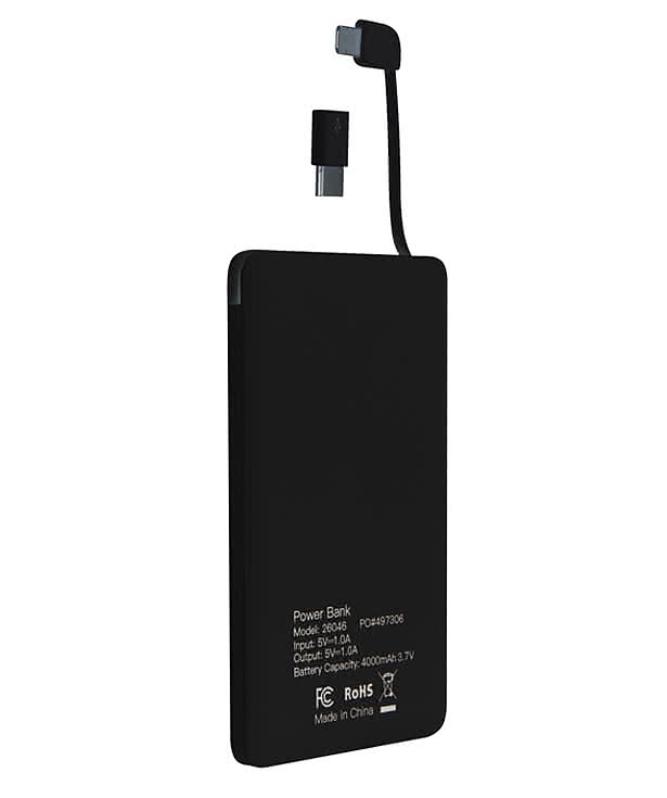 4,000 mAh 3-in-1 Power Bank