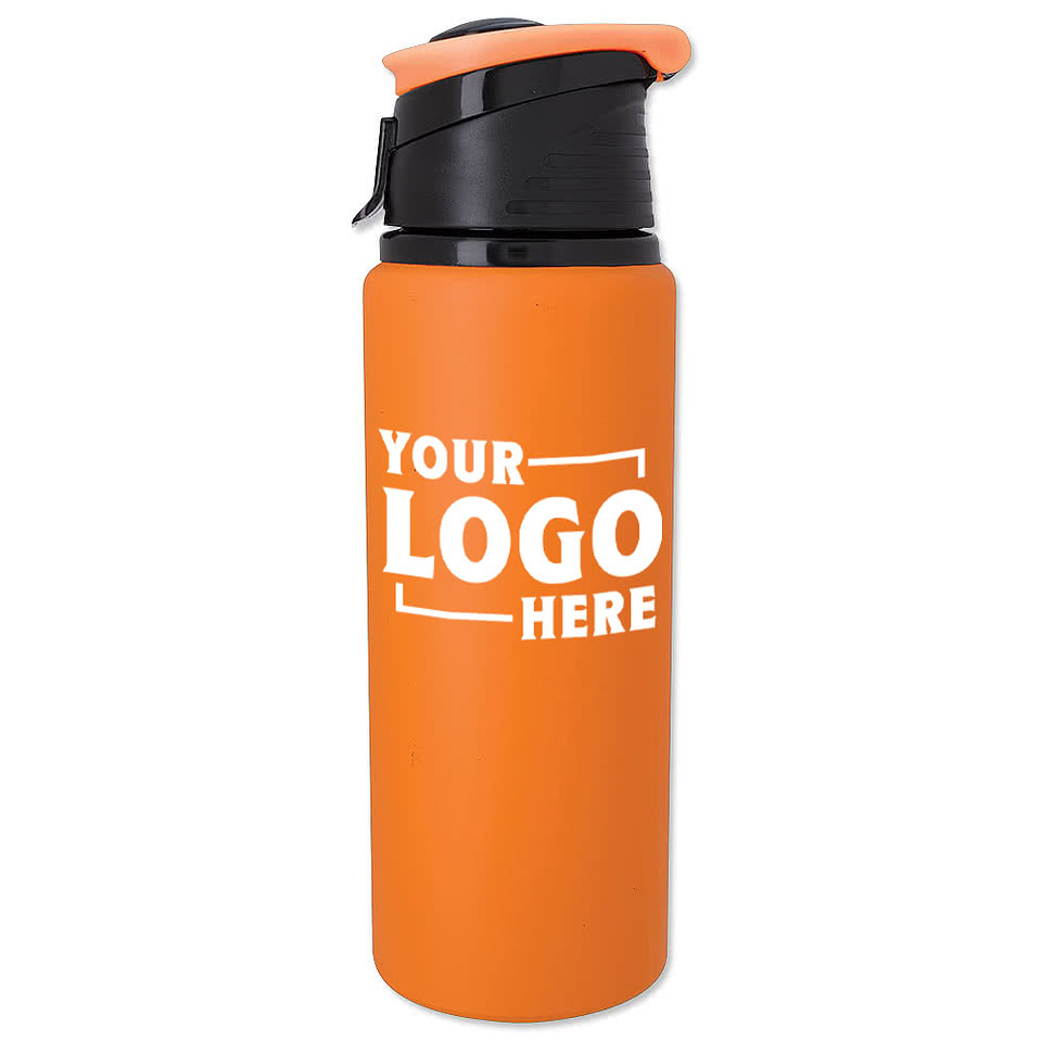 24 oz. Velvet Touch Aluminum Flip-Top Water Bottle