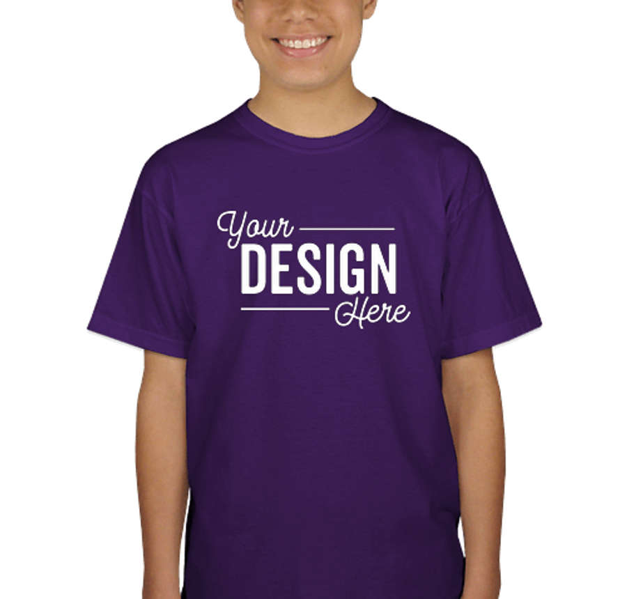 Gildan Youth Ultra Cotton T-shirt in Purple