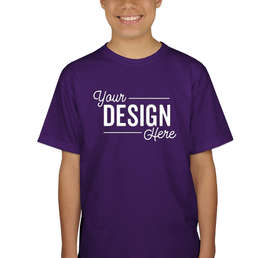 Canada - Gildan Youth Ultra Cotton T-shirt - Color: Purple