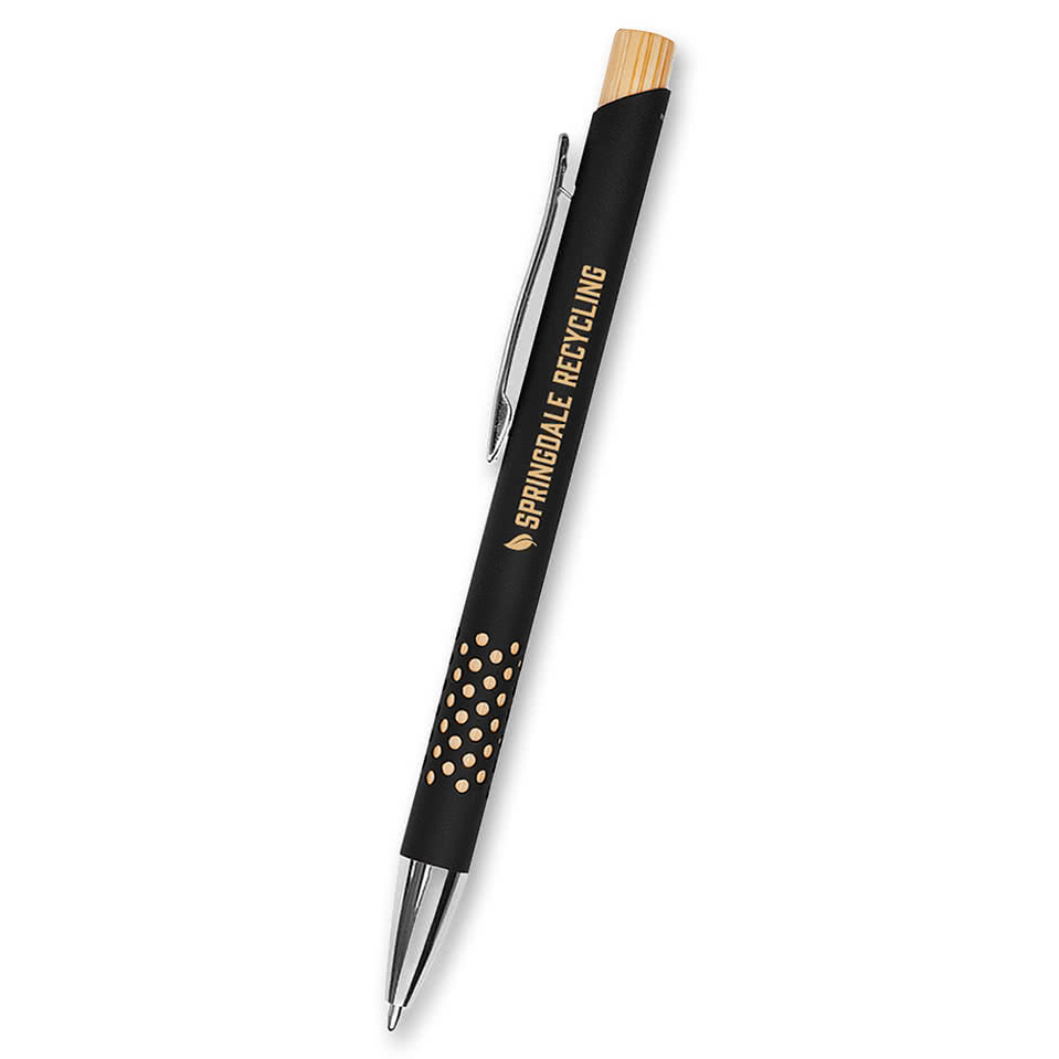 Asher Recycled Aluminum Ballpoint Pen (black ink)