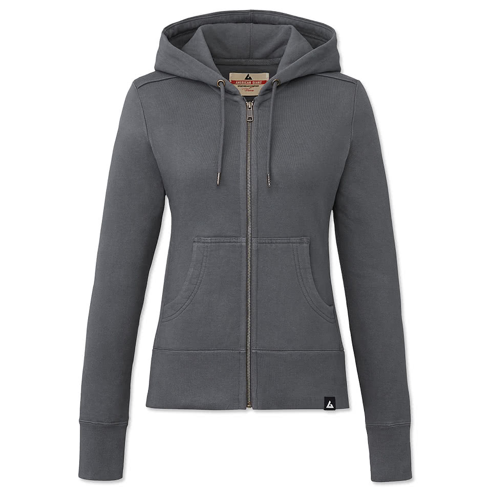 American Giant Women's USA-Made Classic Heavyweight Zip Hoodie