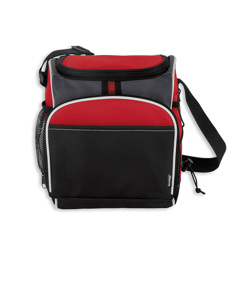 Full Color Koozie® Bungee Side Cooler in Red