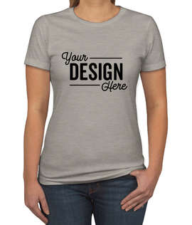Next Level Women's Slim Fit Jersey Blend T-shirt - Color: Silk