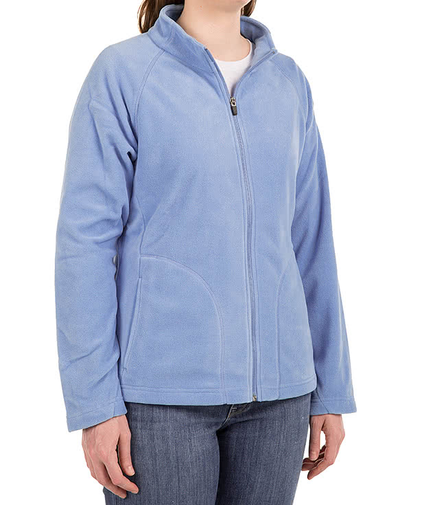 Team 365 Women's Full Zip Microfleece Jacket - Embroidered