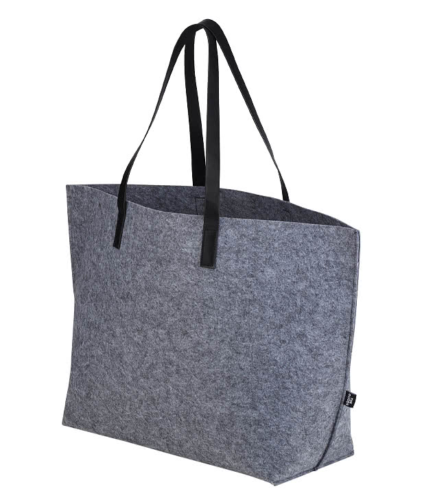 The Goods Recycled Felt Shoulder Tote Bag
