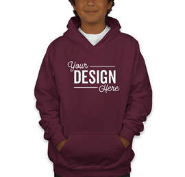 Canada - Gildan Youth Midweight 50/50 Pullover Hoodie - Color: Maroon
