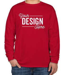 Hanes 100% Cotton Long Sleeve T-shirt
