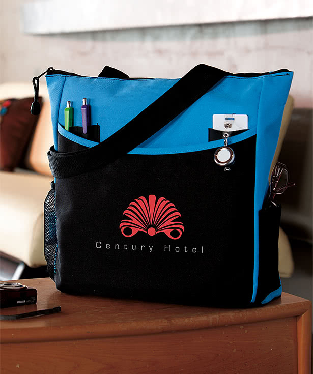 Full Color Transport It Medium Zippered Tote Bag