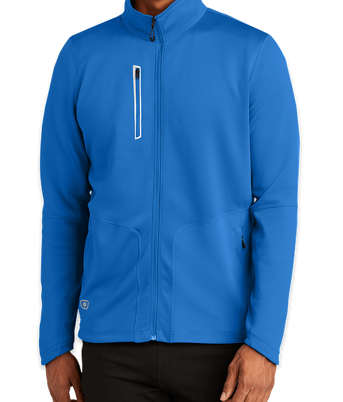 OGIO Endurance Fulcrum Full Zip Jacket - Printed in Electric Blue