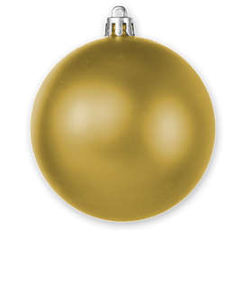 Shatterproof Ball Ornament - Color: Matte Gold