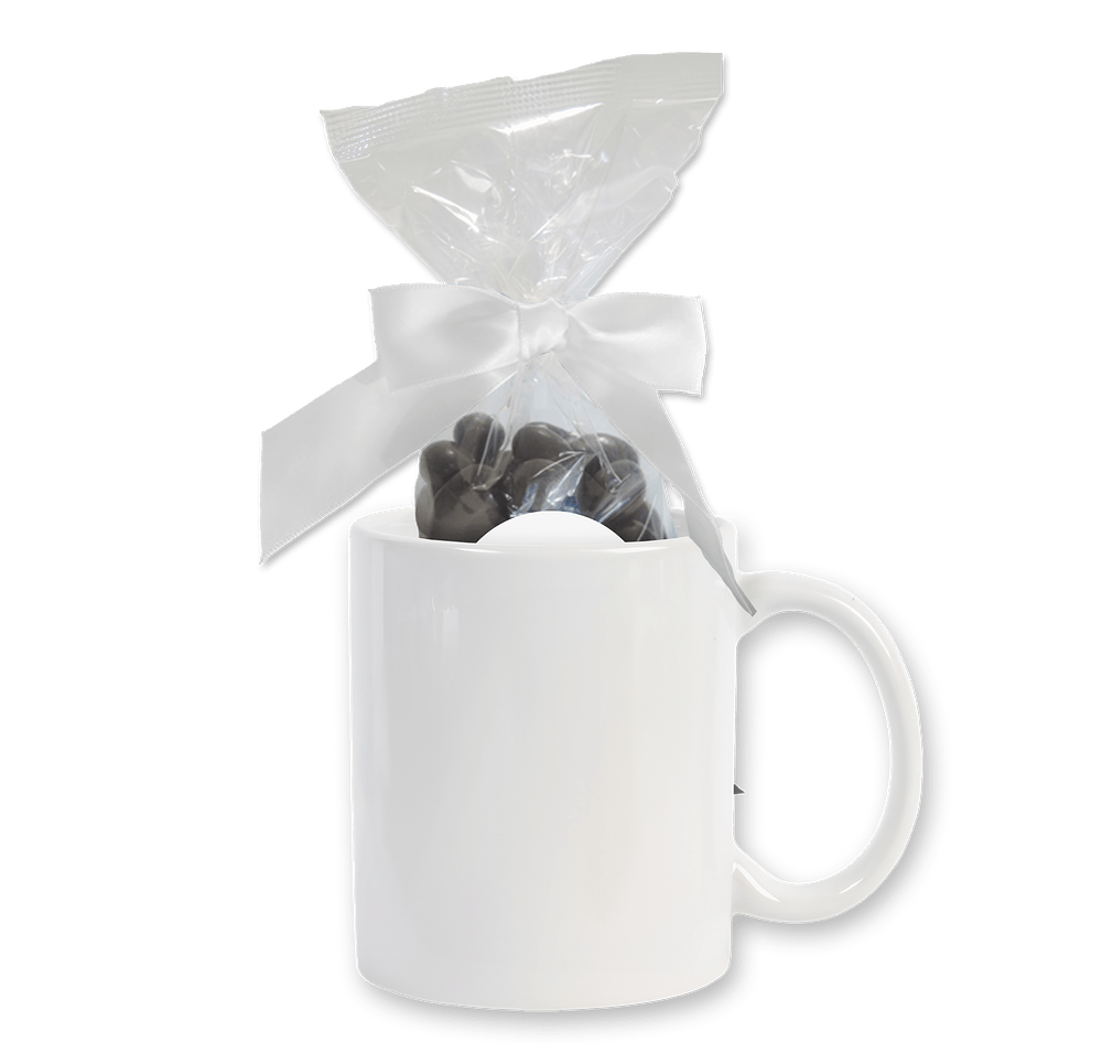 Full Color 11 oz. Ceramic Mug and Dark Chocolate Almonds Gift Set-default