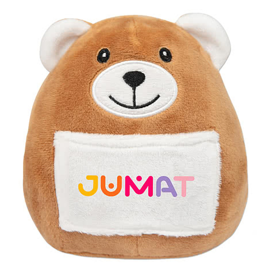 6" Pouch Pet Bear Plush Animal in Brown
