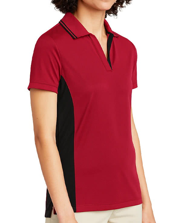 Harriton Women's Flash Snag Protection Colorblock Performance Polo - Printed