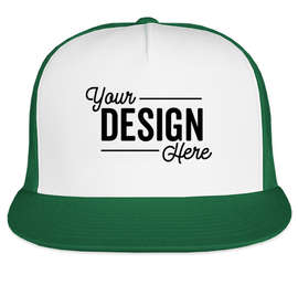 Yupoong Classic Trucker Hat - Color: Kelly / White / Kelly