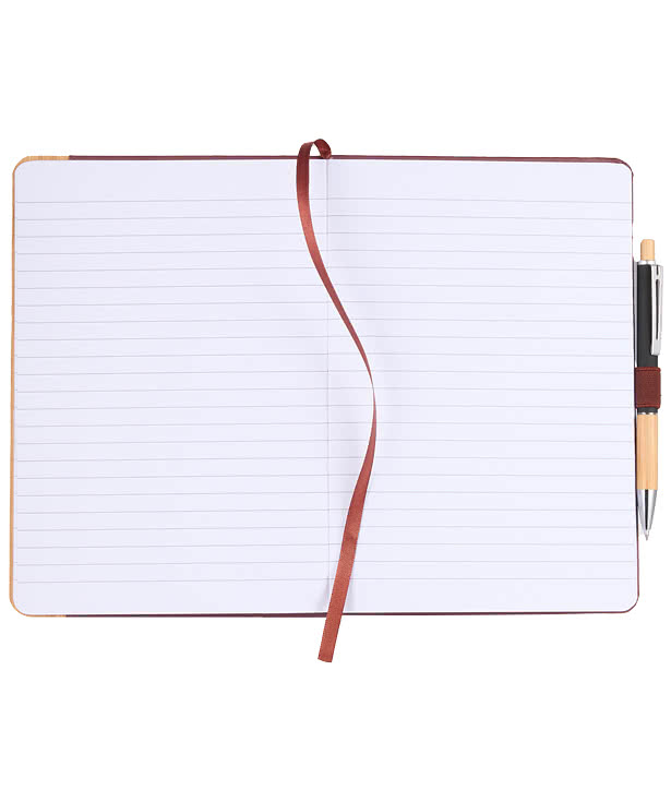 Kia FSC Recycled Bamboo Hard Cover Notebook