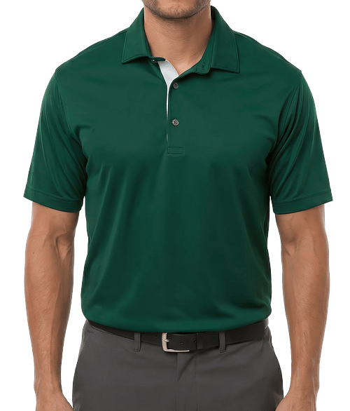 Puma Golf Pure 2.0 Recycled UPF 40+ Performance Polo - Printed in Dark Myrtle
