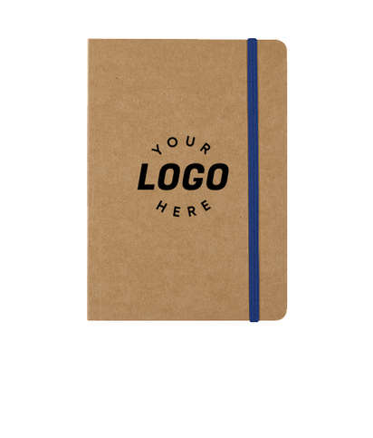 Eco-Inspired Strap Notebook - Natural / Blue