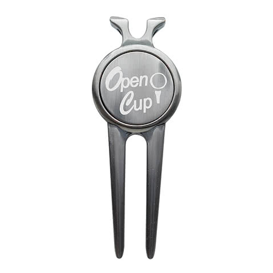 Laser Engraved Deluxe Magnetic Divot Repair Tool with Ball Marker